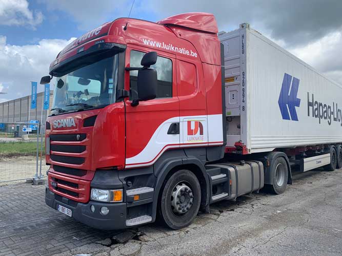 truck voor de reiniging truckwash vuil